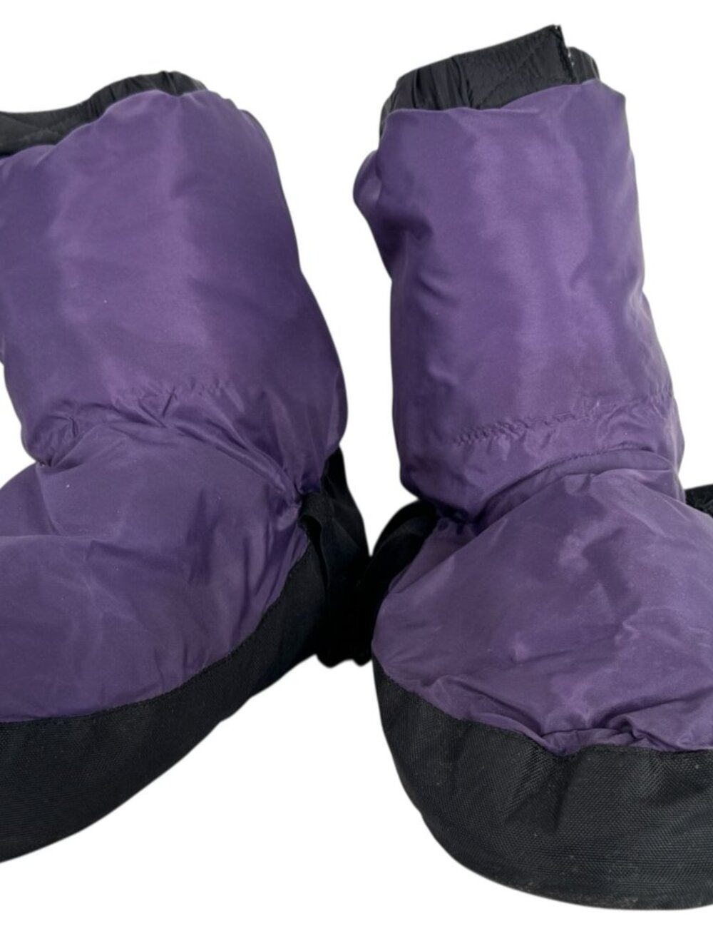 Bloch Warm Up Dance Booties Large Purple Black Boots Large 8 10 Ballet Dancing